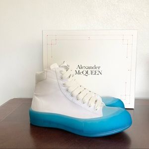 New Alexander McQueen High Top Plimsoll Sneaker Size 44.5EU/11.5US